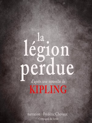 cover image of La légion perdue